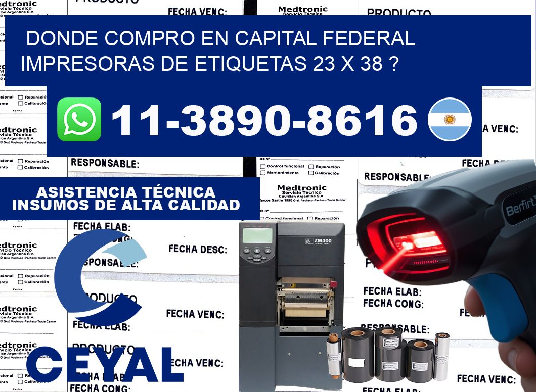 donde compro en capital federal impresoras de etiquetas 23 x 38 ?
