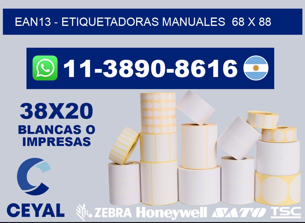 ean13 – Etiquetadoras Manuales  68 x 88