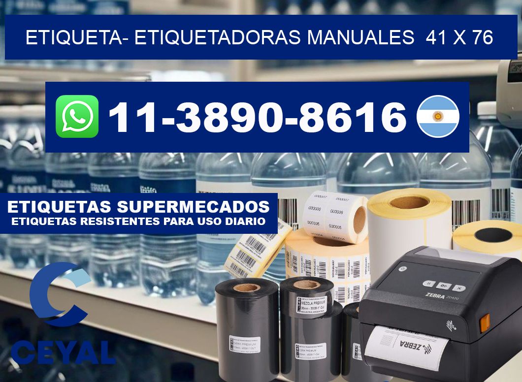 etiqueta- Etiquetadoras Manuales 41 x 76