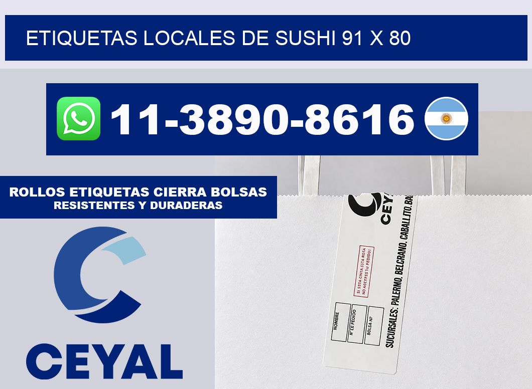 etiquetas locales de sushi 91 x 80