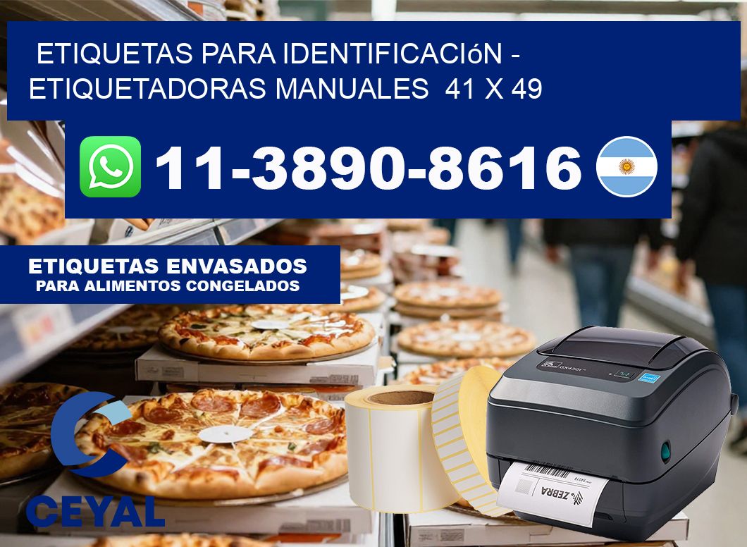 etiquetas para identificación – Etiquetadoras Manuales  41 x 49