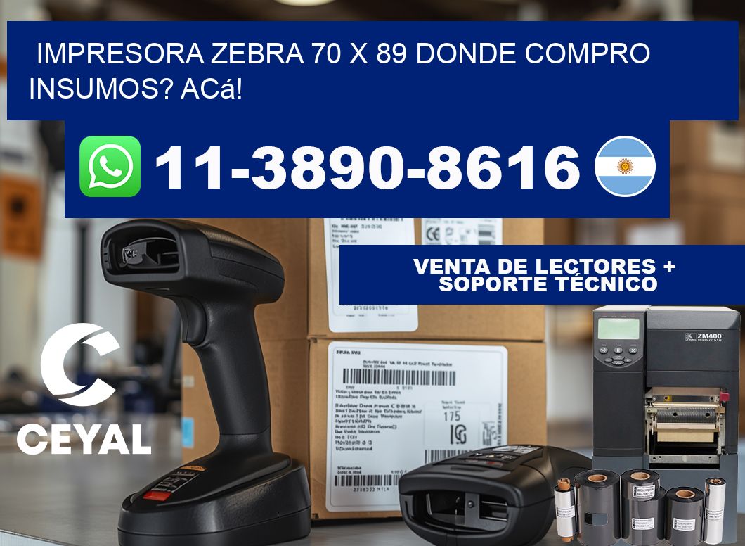 impresora zebra 70 x 89 Donde compro insumos? Acá!