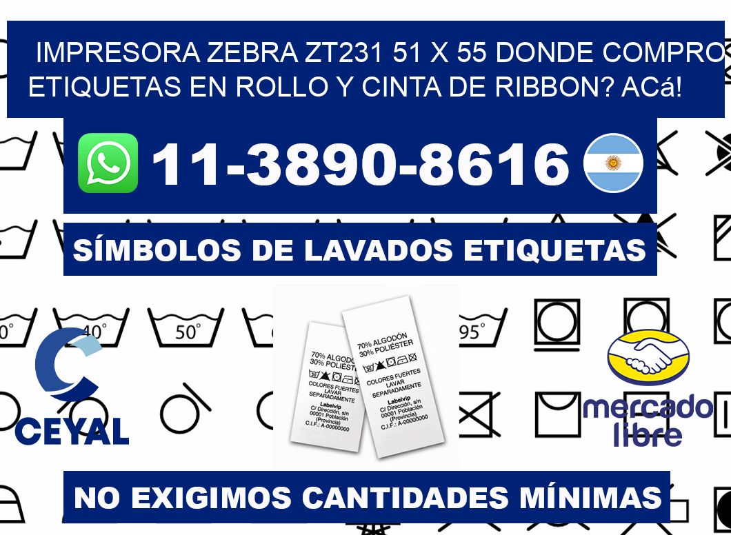 impresora zebra zt231 51 x 55 Donde compro etiquetas en rollo y cinta de ribbon? Acá!