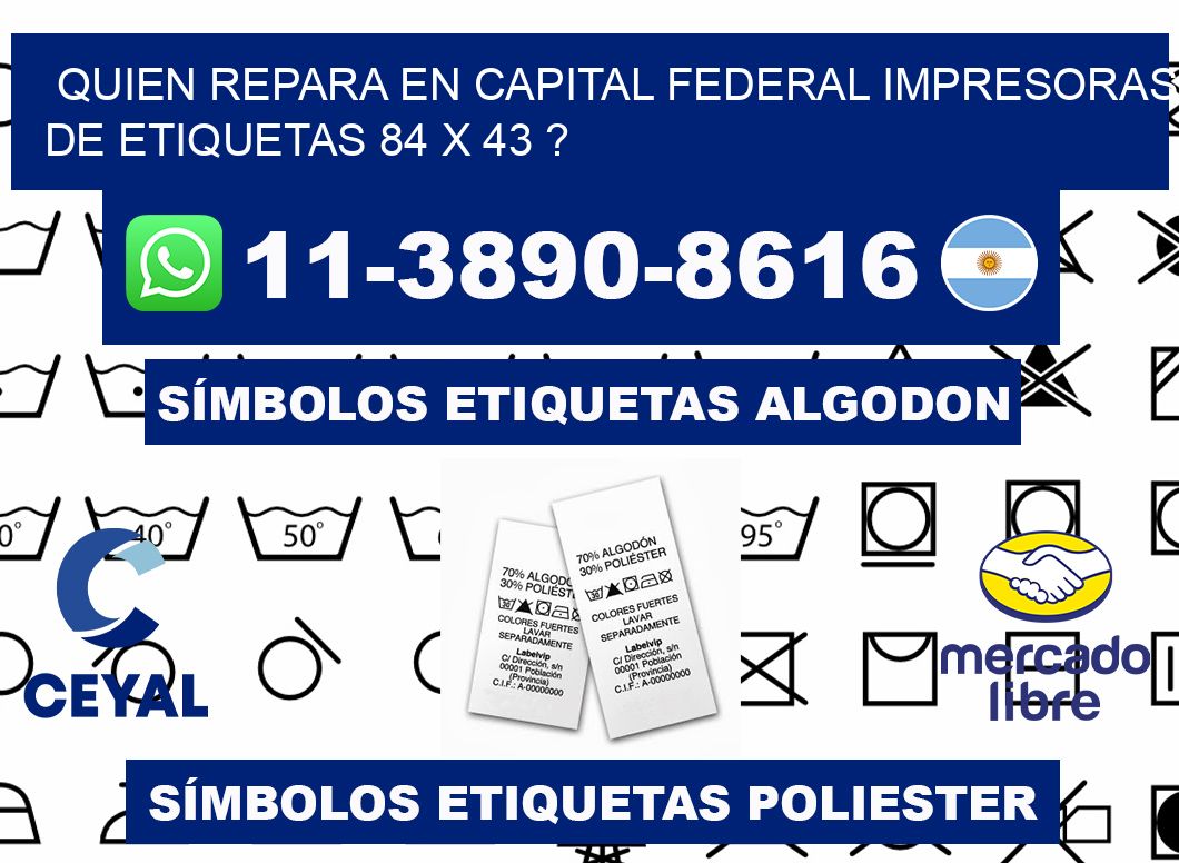 quien repara en capital federal impresoras de etiquetas 84 x 43 ?