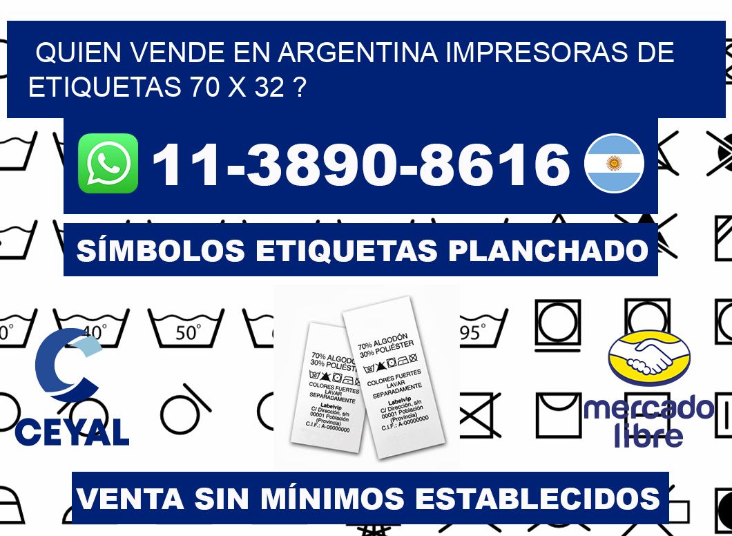 quien vende en argentina impresoras de etiquetas 70 x 32 ?