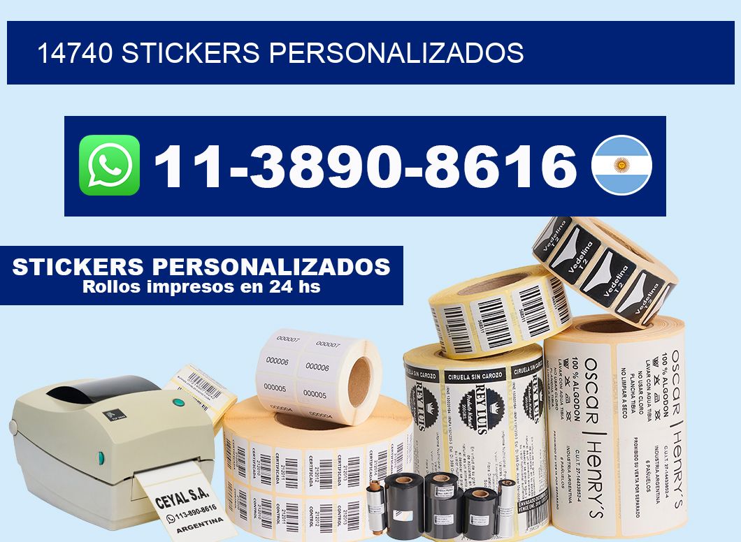 14740 stickers personalizados