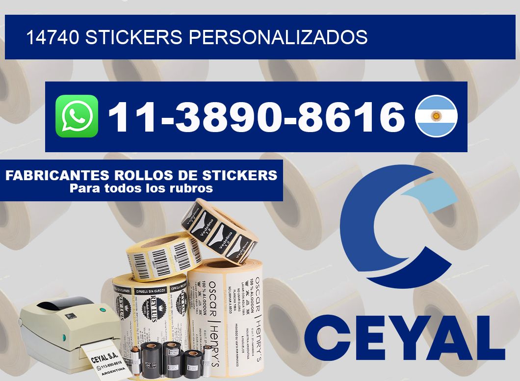 14740 stickers personalizados
