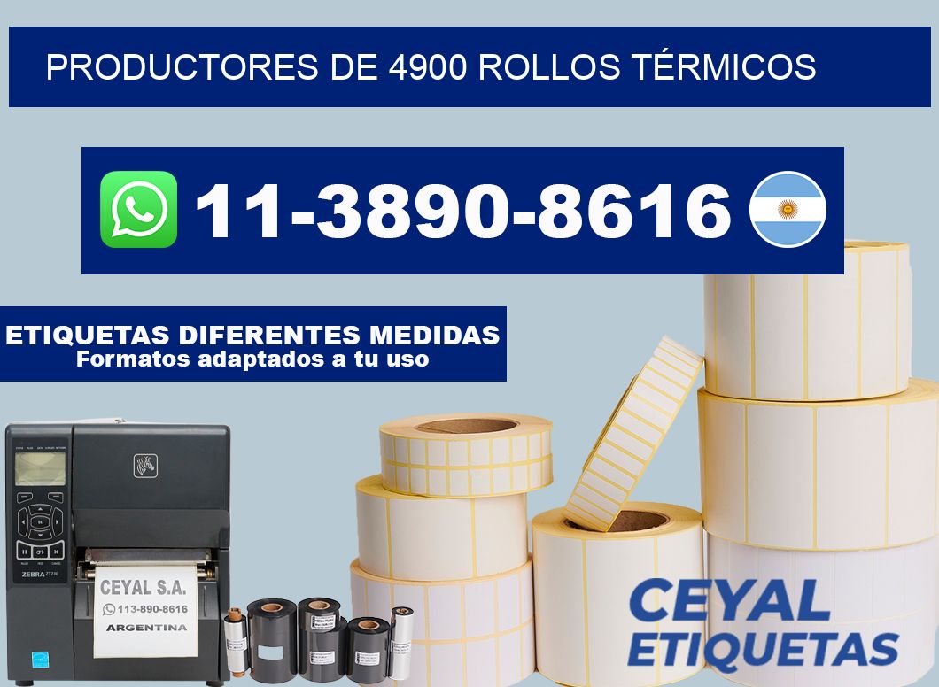 PRODUCTORES DE 4900 ROLLOS TÉRMICOS