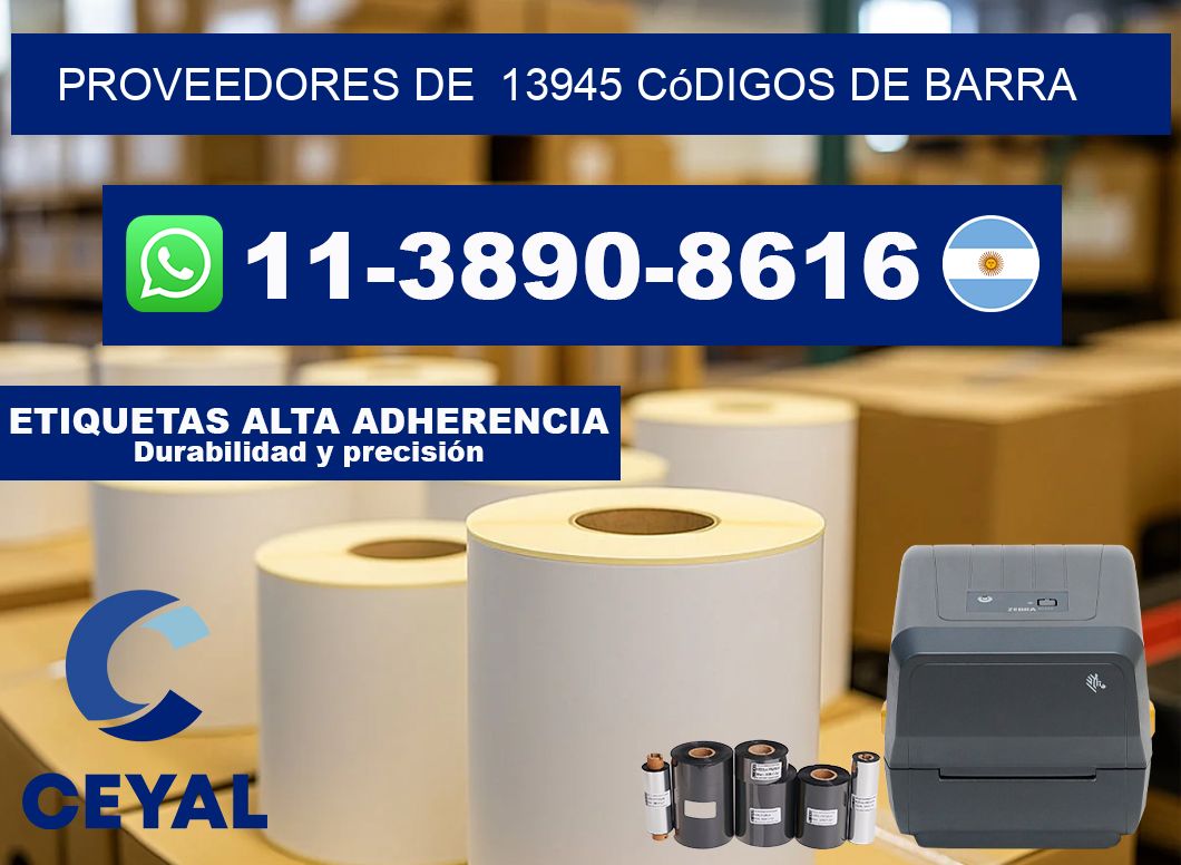 Proveedores de 13945 códigos de barra