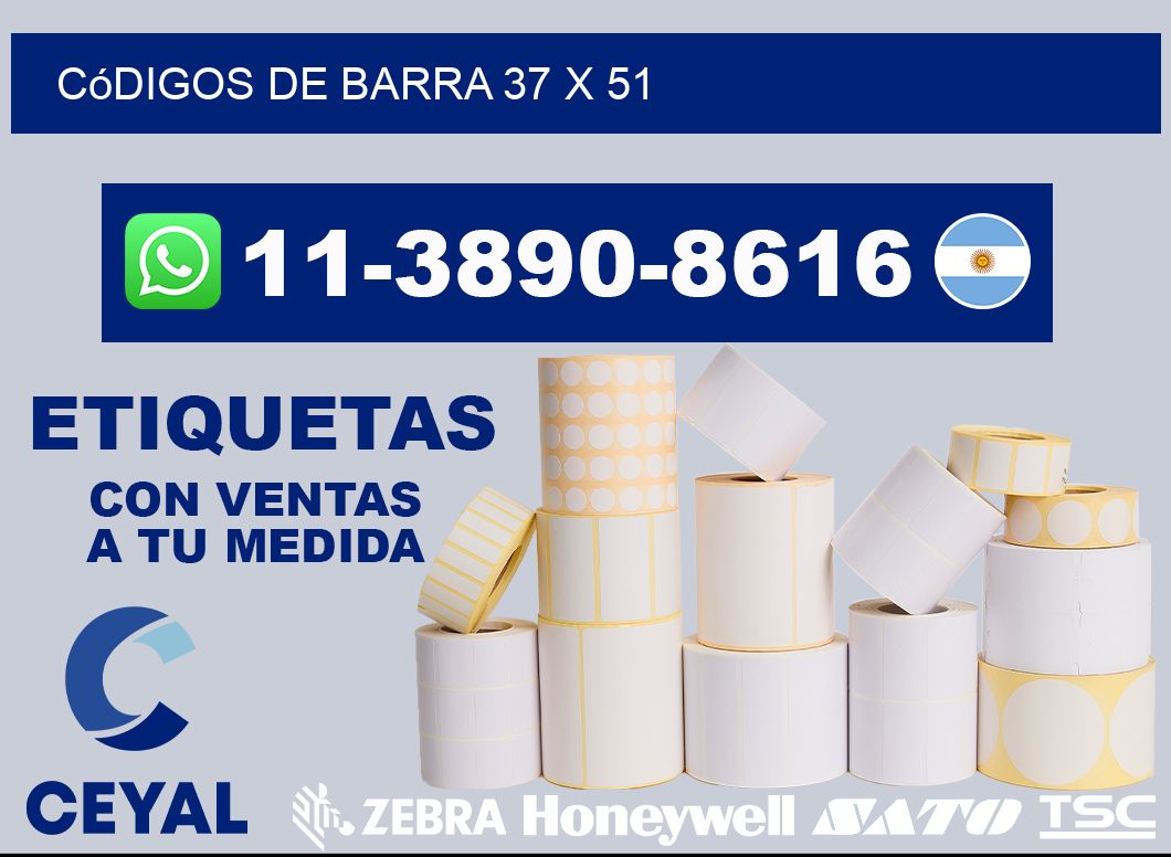 códigos de barra 37 x 51