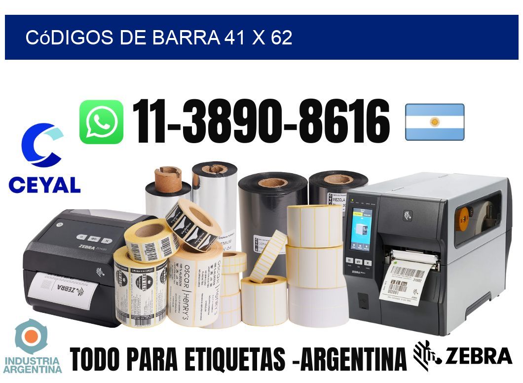códigos de barra 41 x 62