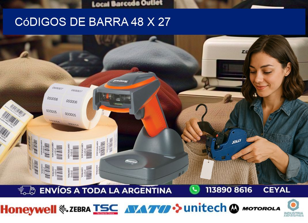 códigos de barra 48 x 27