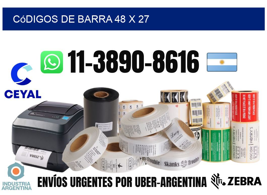 códigos de barra 48 x 27