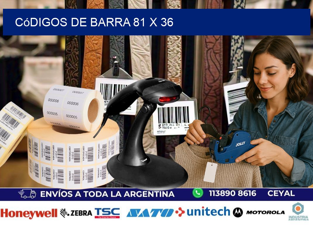 códigos de barra 81 x 36