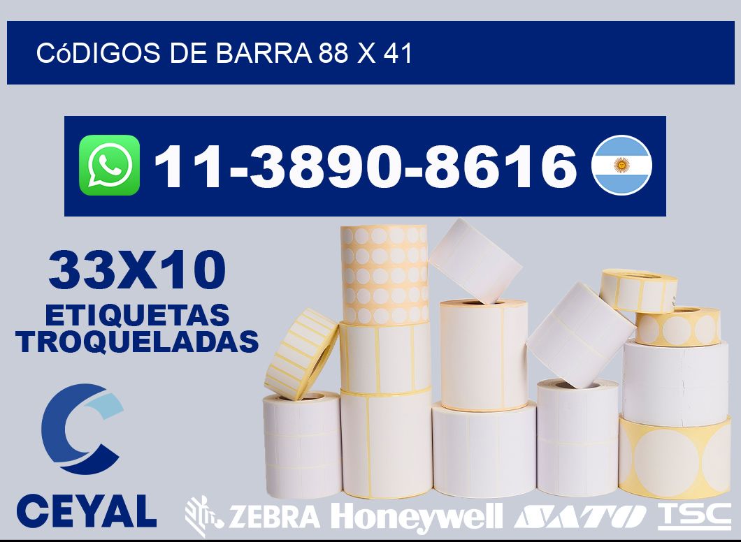 códigos de barra 88 x 41