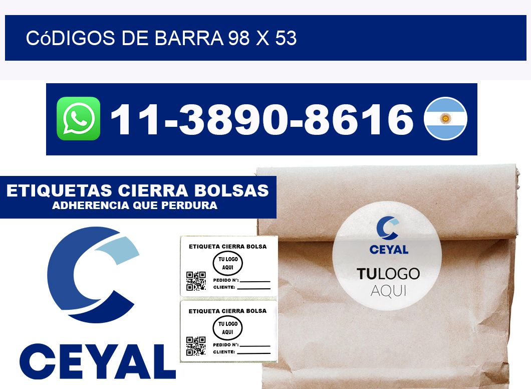 códigos de barra 98 x 53