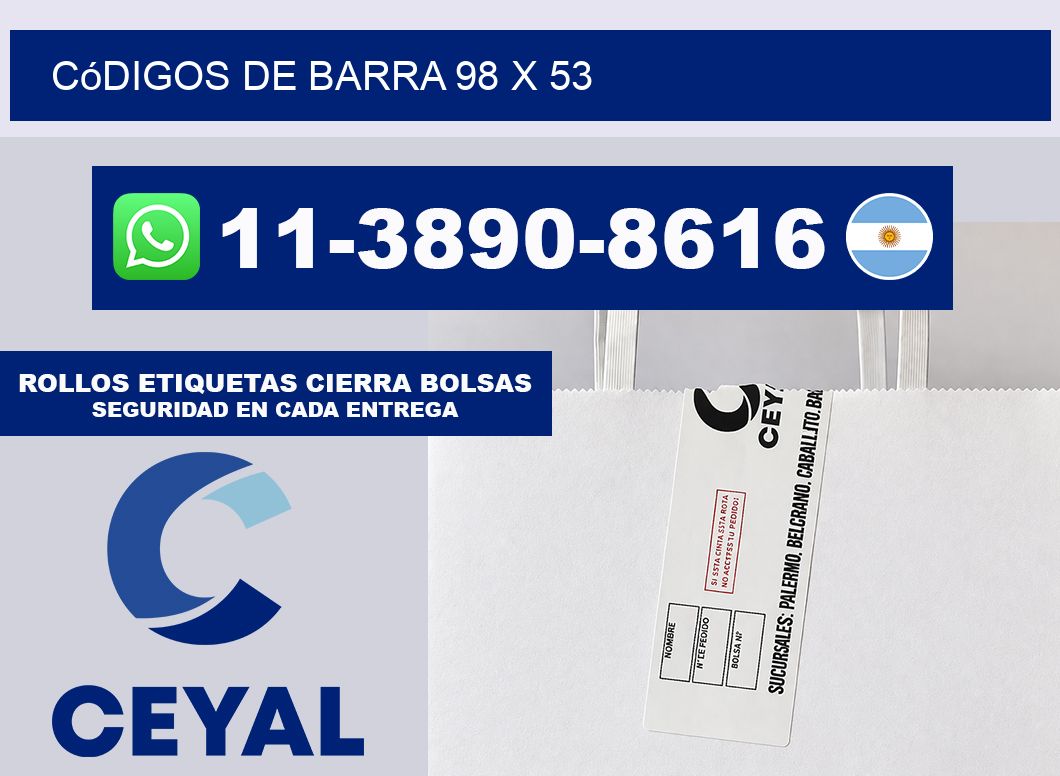 códigos de barra 98 x 53