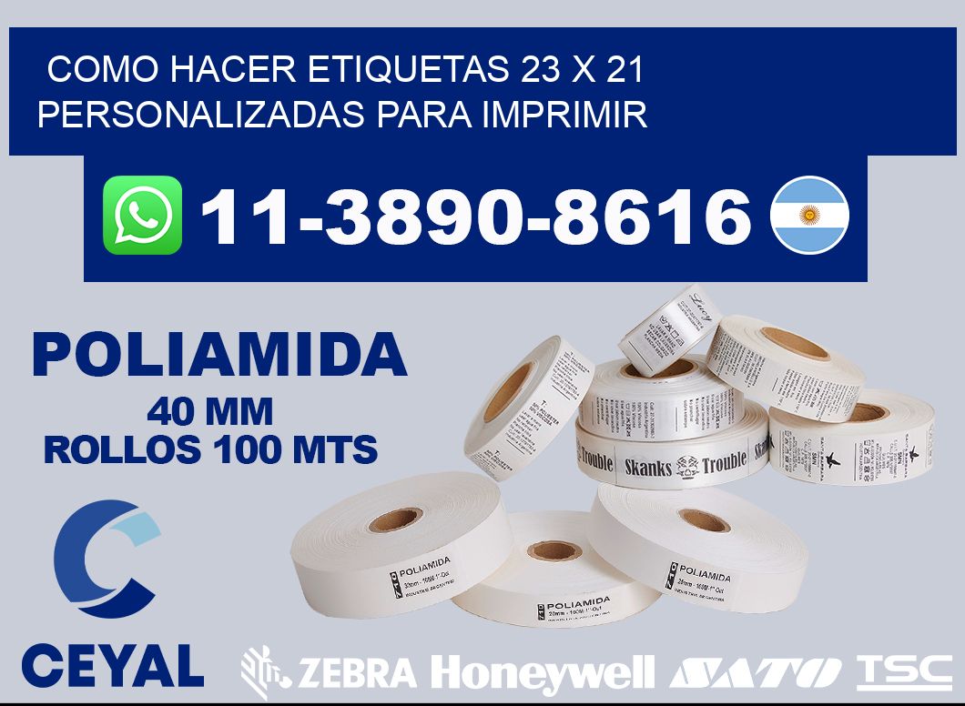 como hacer etiquetas 23 x 21 personalizadas para imprimir