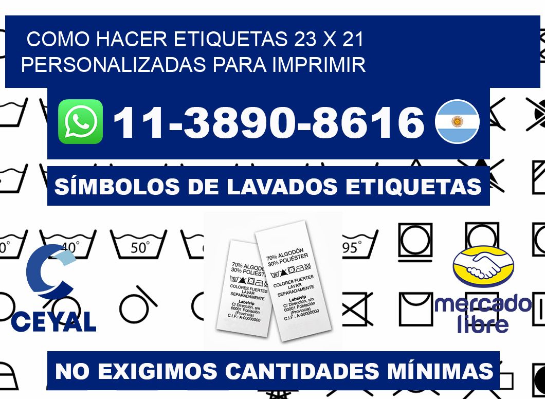 como hacer etiquetas 23 x 21 personalizadas para imprimir