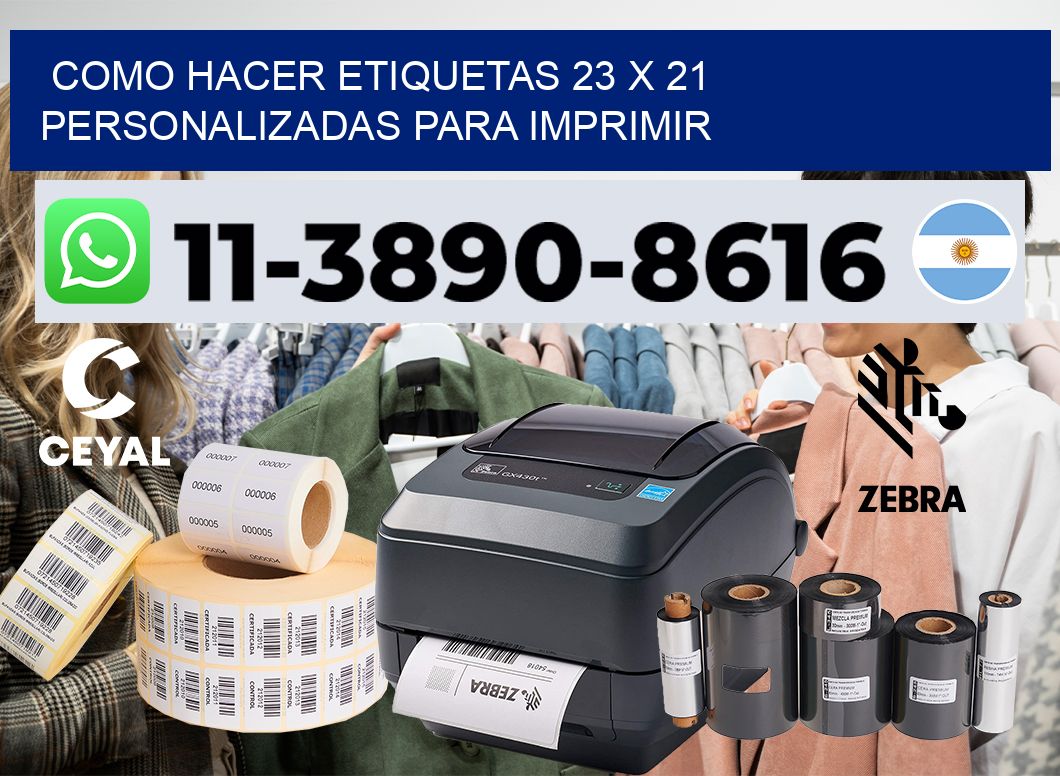 como hacer etiquetas 23 x 21 personalizadas para imprimir
