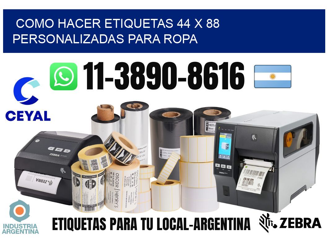 como hacer etiquetas 44 x 88 personalizadas para ropa