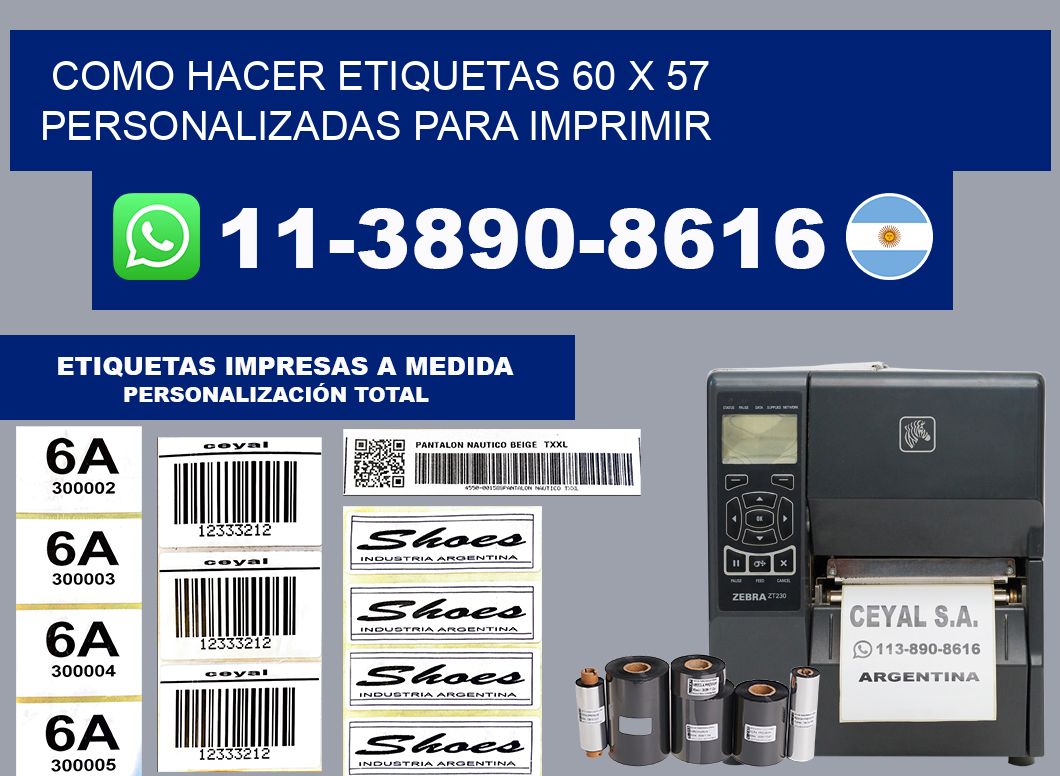 como hacer etiquetas 60 x 57 personalizadas para imprimir