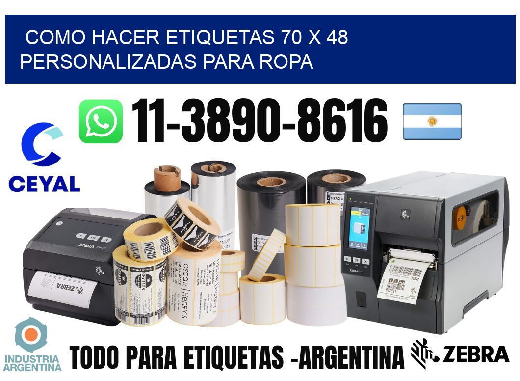 como hacer etiquetas 70 x 48 personalizadas para ropa