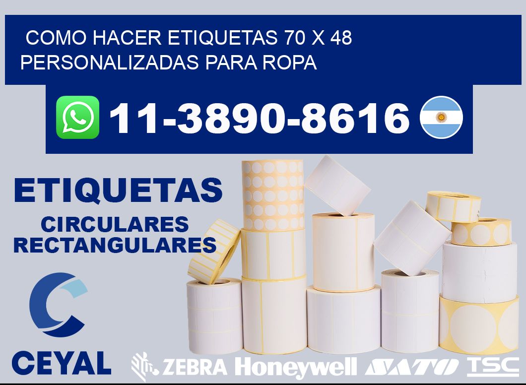 como hacer etiquetas 70 x 48 personalizadas para ropa