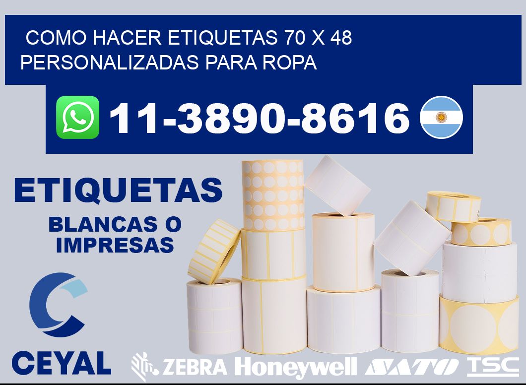 como hacer etiquetas 70 x 48 personalizadas para ropa