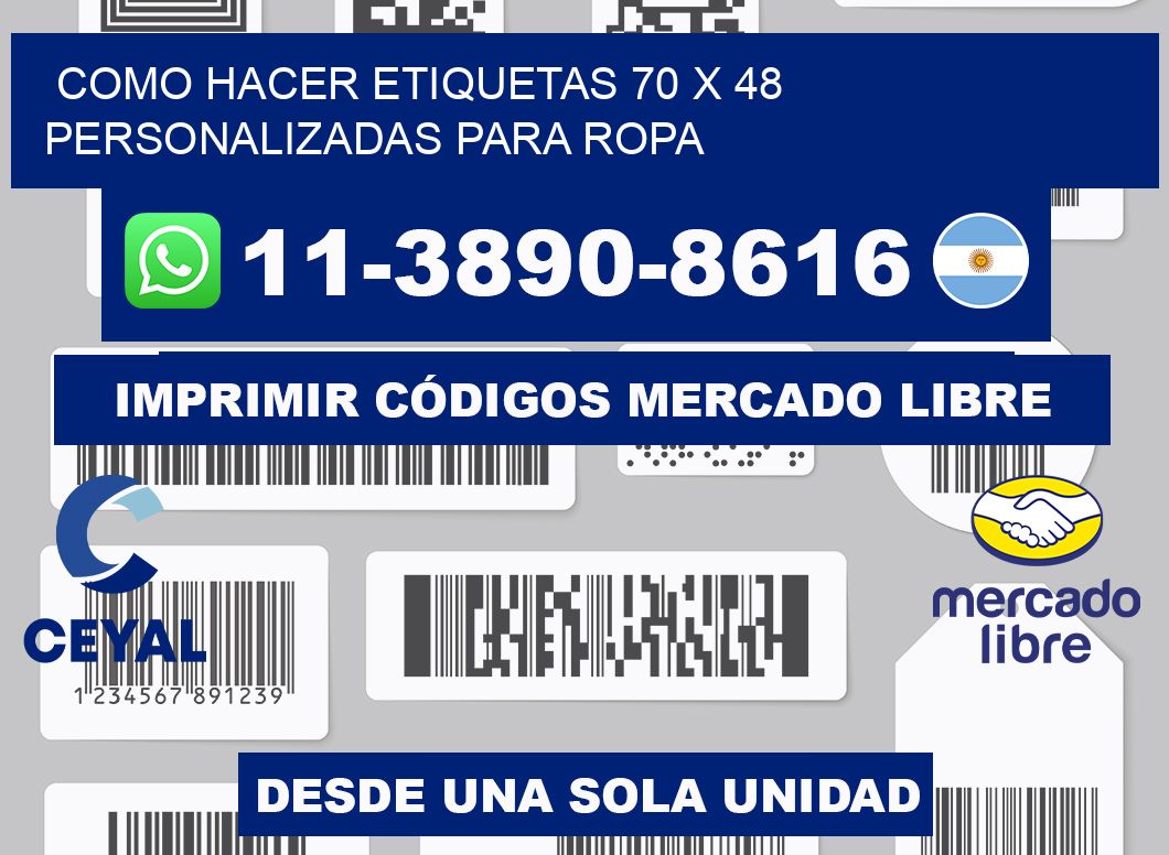 como hacer etiquetas 70 x 48 personalizadas para ropa