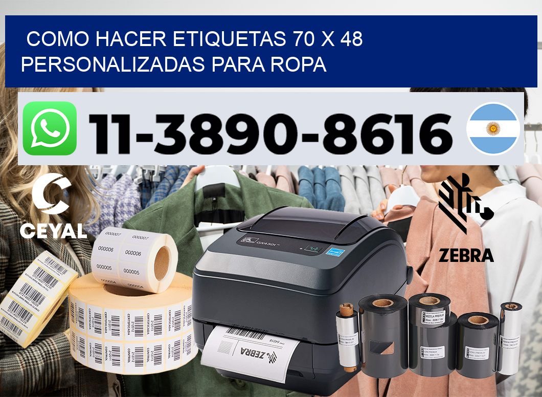 como hacer etiquetas 70 x 48 personalizadas para ropa