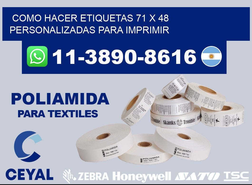 como hacer etiquetas 71 x 48 personalizadas para imprimir