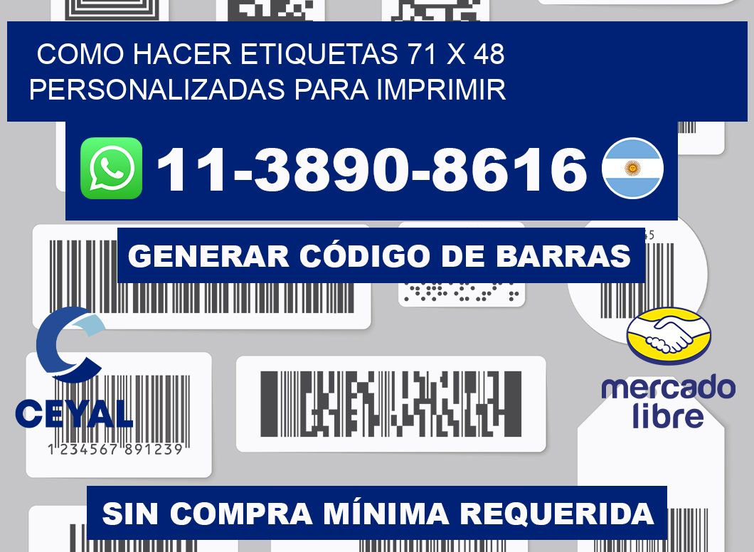 como hacer etiquetas 71 x 48 personalizadas para imprimir