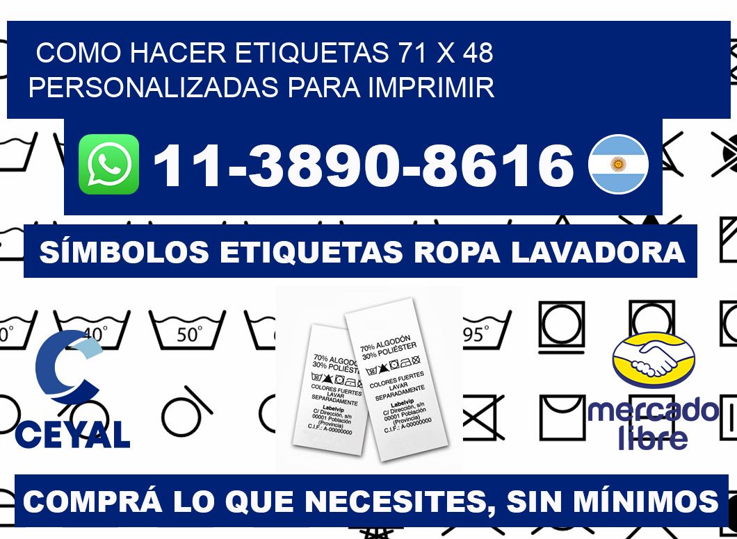 como hacer etiquetas 71 x 48 personalizadas para imprimir