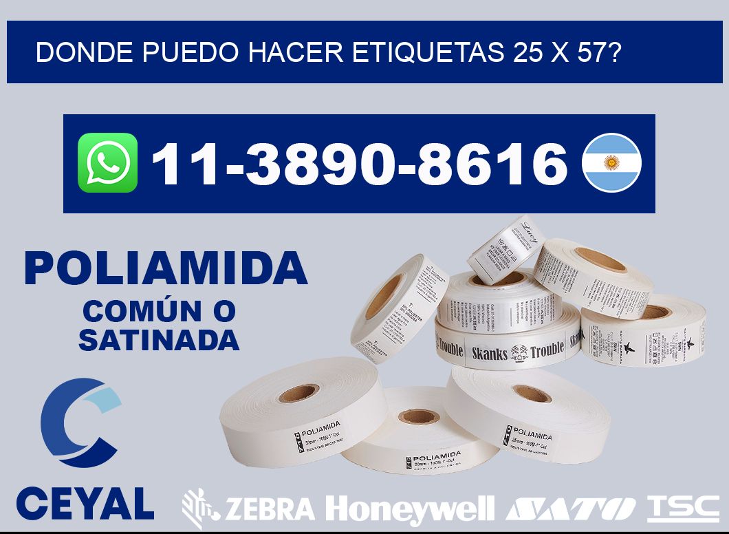 donde puedo hacer etiquetas 25 x 57?
