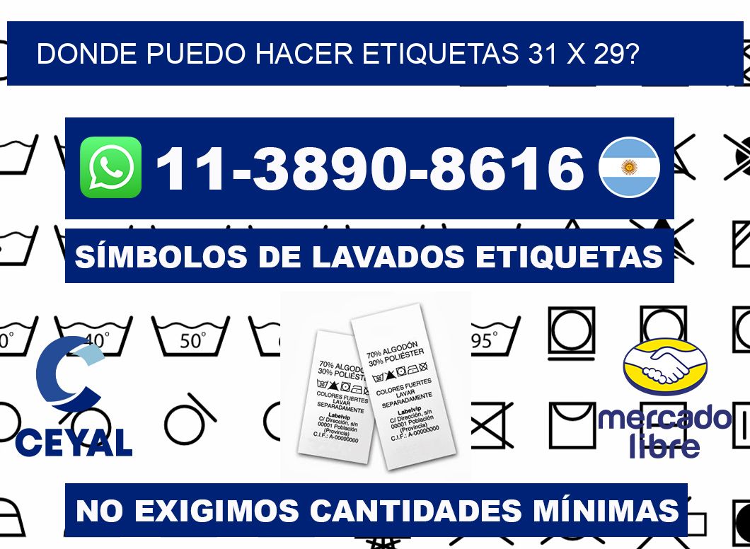 donde puedo hacer etiquetas 31 x 29?