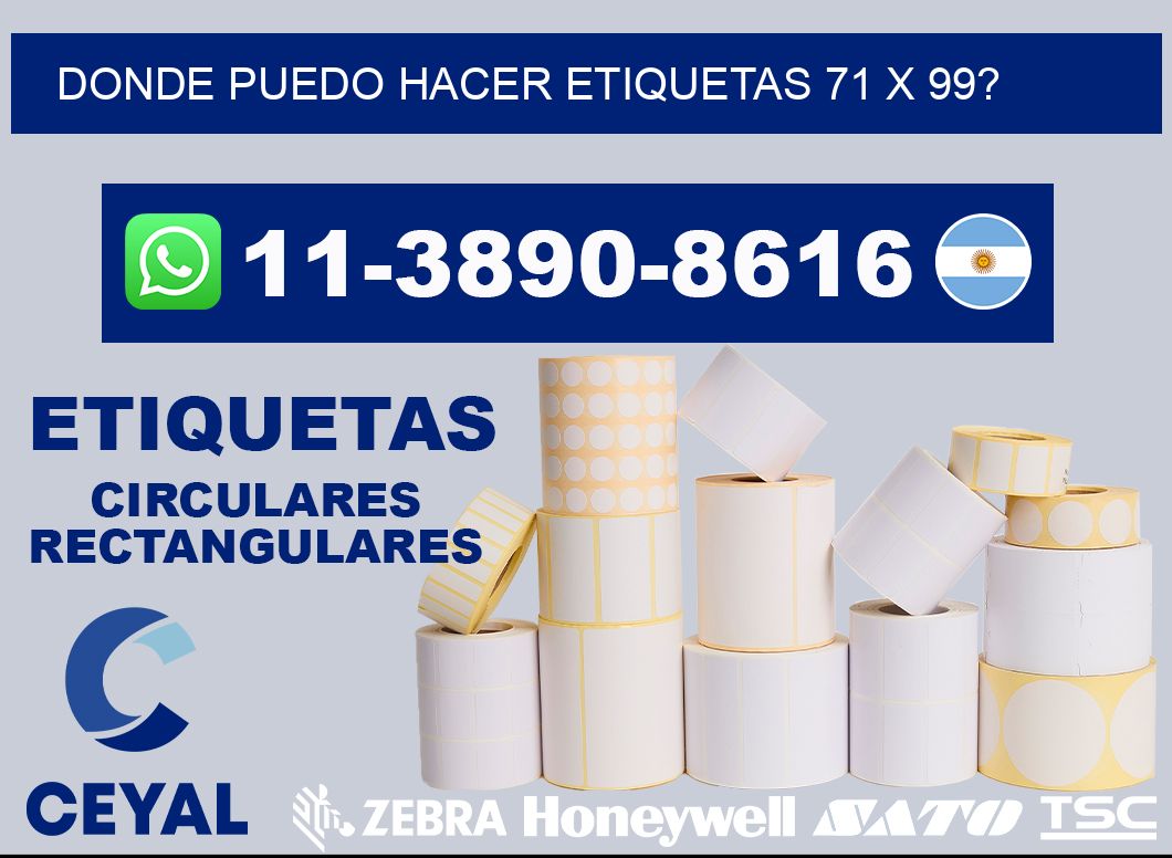 donde puedo hacer etiquetas 71 x 99?