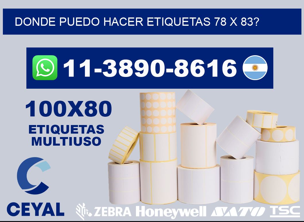 donde puedo hacer etiquetas 78 x 83?