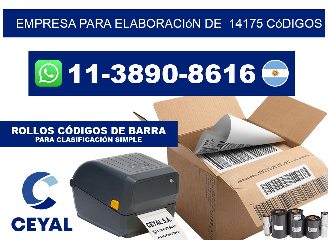 empresa para elaboración de  14175 códigos