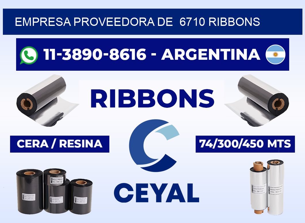empresa proveedora de 6710 ribbons
