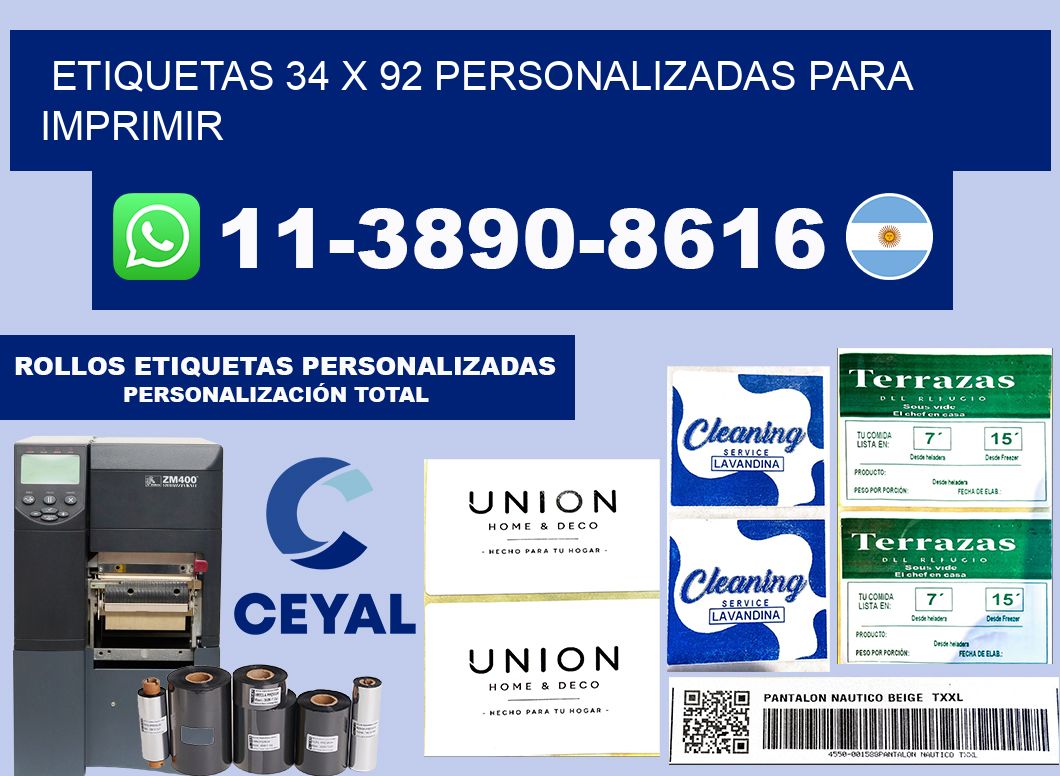 etiquetas 34 x 92 personalizadas para imprimir