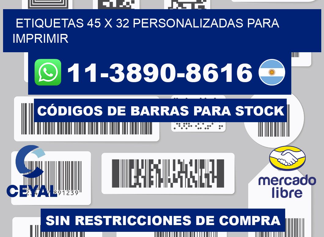 etiquetas 45 x 32 personalizadas para imprimir