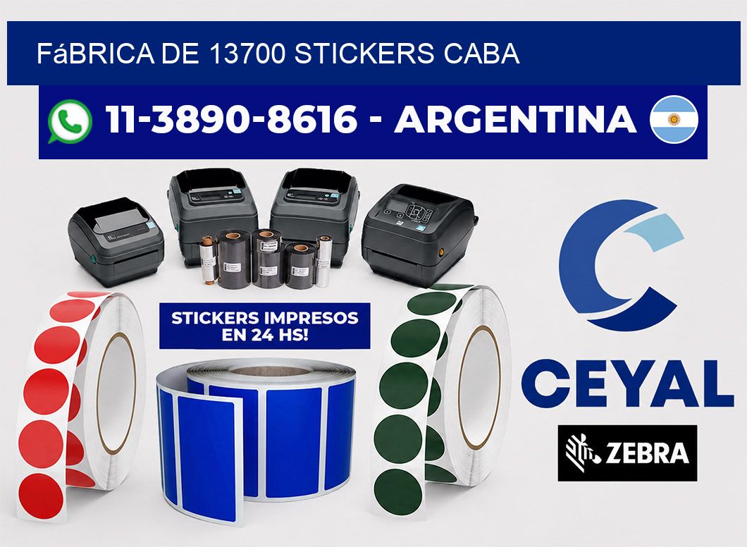 fábrica de 13700 stickers CABA
