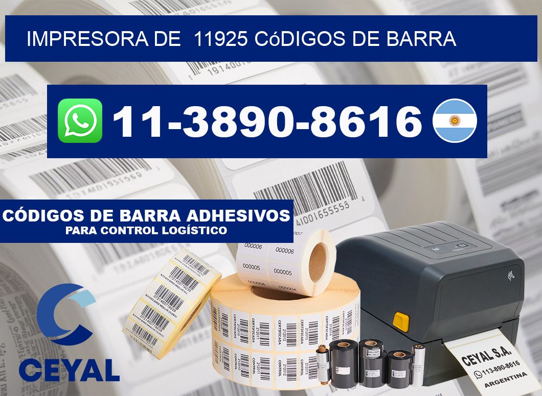 impresora de 11925 códigos de barra