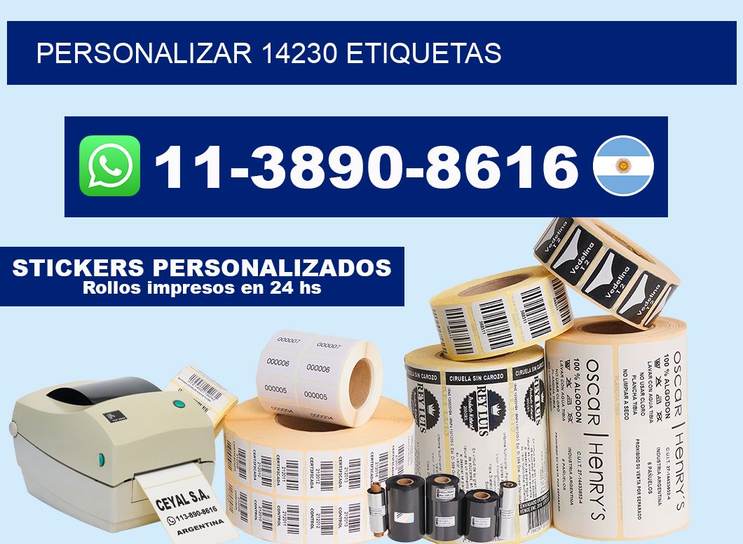 personalizar 14230 etiquetas
