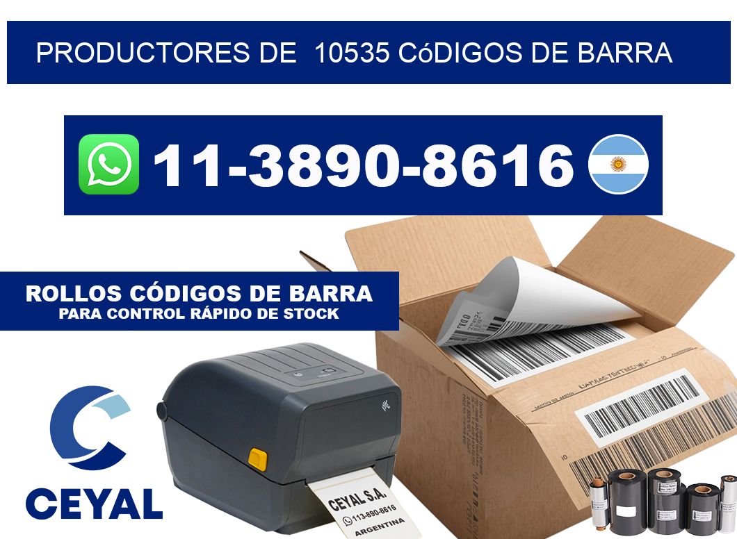 productores de  10535 códigos de barra