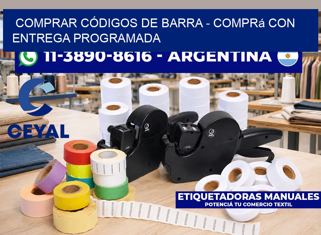 COMPRAR CÓDIGOS DE BARRA - Comprá con entrega programada