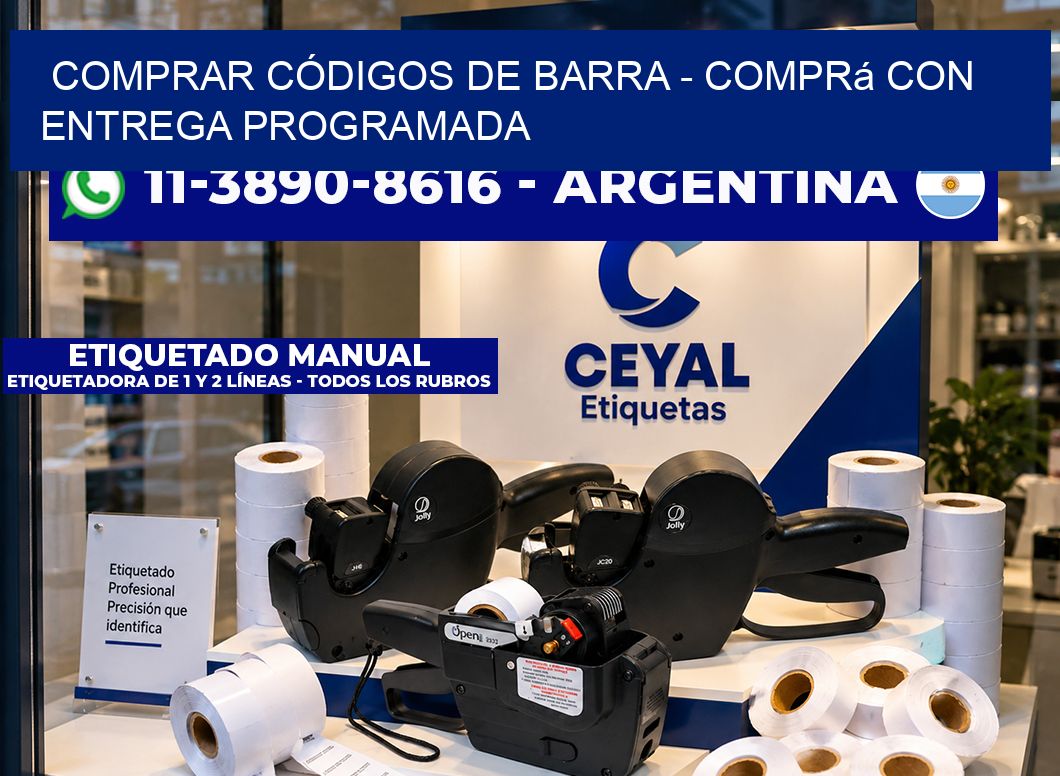 COMPRAR CÓDIGOS DE BARRA – Comprá con entrega programada
