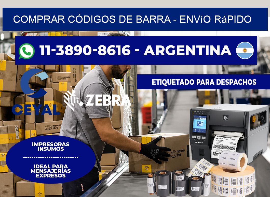 COMPRAR CÓDIGOS DE BARRA - Envío rápido