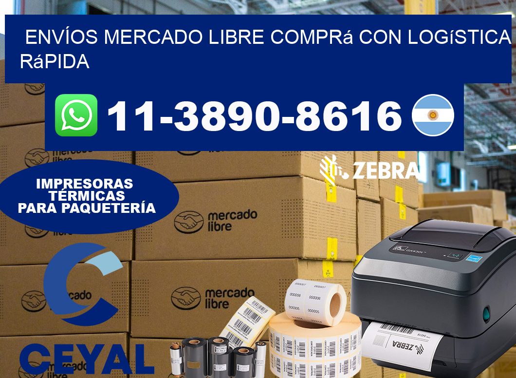 ENVÍOS MERCADO LIBRE Comprá con logística rápida